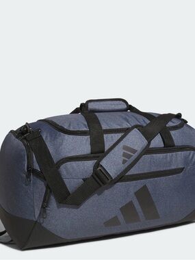 adidas Navy Blue and Black Duffel Bag with Shoulder Strap